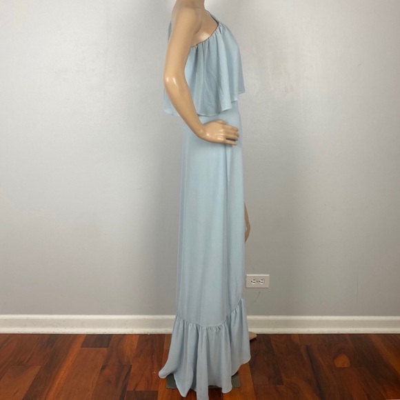 SHOW ME YOUR MUMU BLUE RUFFLE MAXI DRESS - Picture 8 of 14